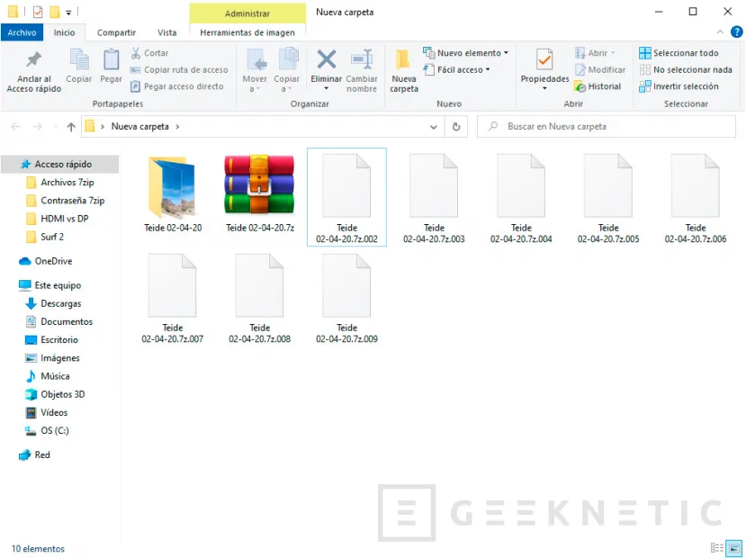 Geeknetic Cómo dividir un archivo grande en varias partes con 7-Zip 7