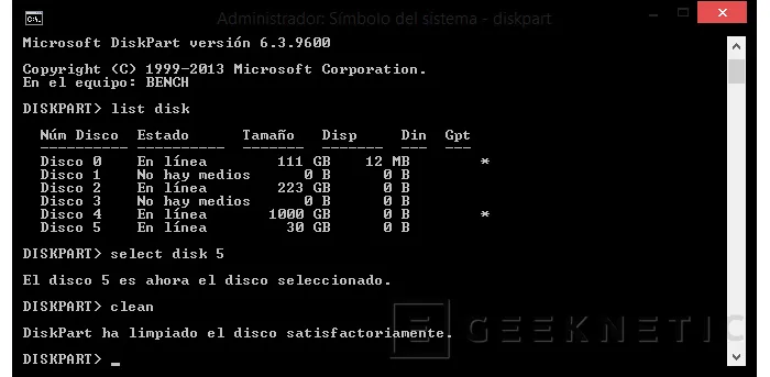 Geeknetic Cómo crear un Pendrive USB de instalación de Windows sin aplicaciones de terceros  3