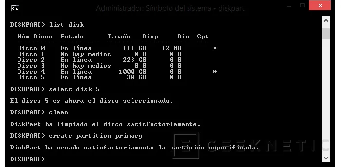 Geeknetic Cómo crear un Pendrive USB de instalación de Windows sin aplicaciones de terceros  4